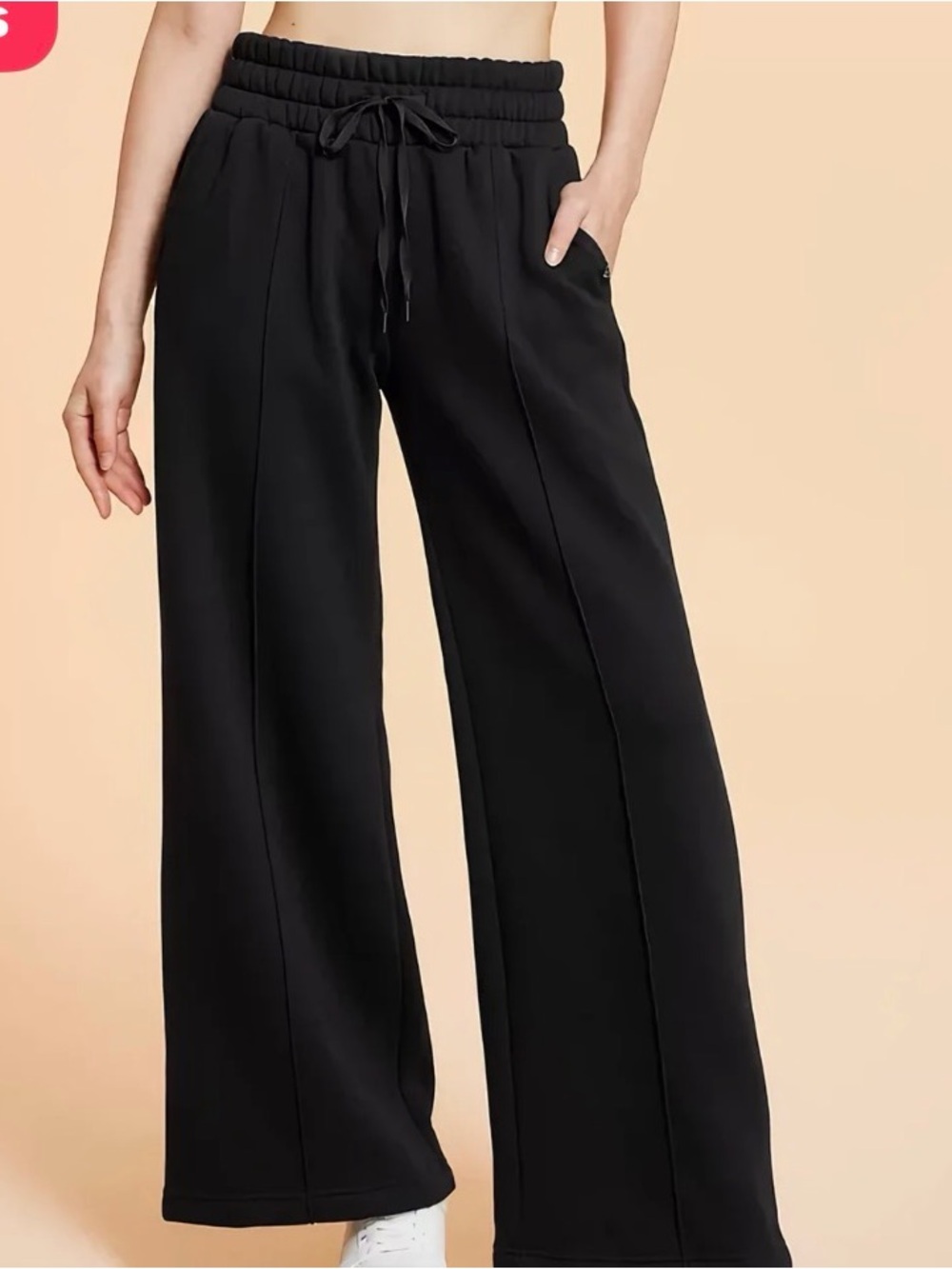 Blogilates Women's Travel Trouser High-Rise Wide Leg Sweatpants